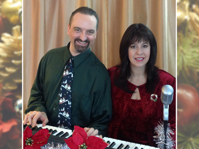 Holiday party jazz duo