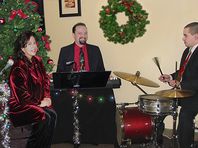 Christmas party jazz trio